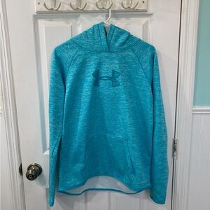 Under Armour Woman’s Teal Athletic Pullover Cold Gear Hoodie Sweatshirt